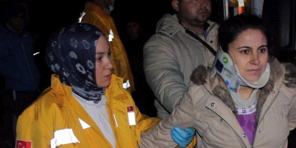Konya'da otobüs kazası : 2 yaralı