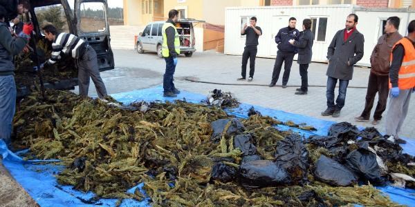Uyuşturucu yüklü aracı yakıp kaçmak istedi