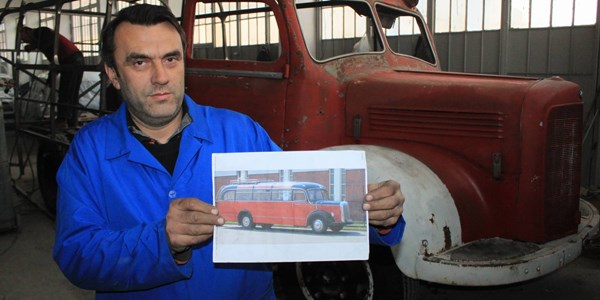 64 yaşındaki otobüse yeniden can verdi