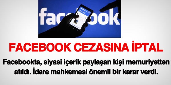 Facebook cezasna iptal karar