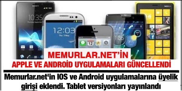 Iphone ve Android uygulamalarımız güncellendi