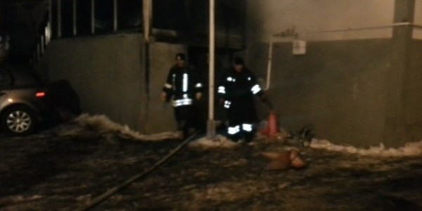 Yurtta çıkan yangında boş tüp krizi
