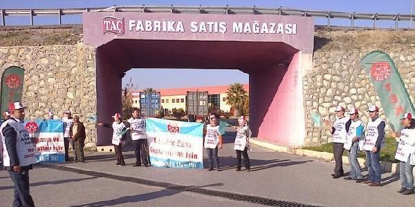Denizli'de işten çıkarma tepkisi
