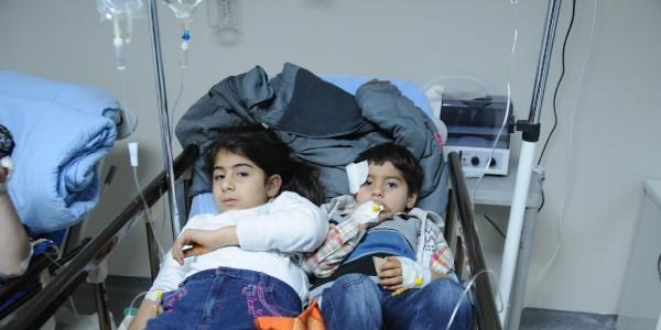 Engellileri taşıyan minübüs kaza yaptı