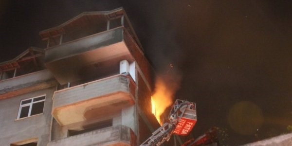 Fatsa'da ev yangını