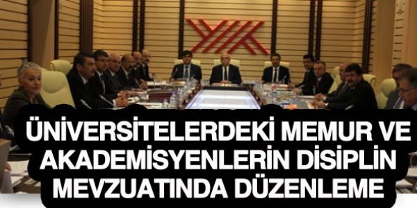 Üniversite personeline, 657'linin disiplin hakları verildi