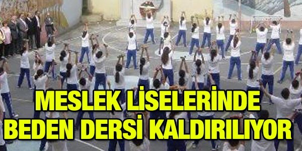 Meslek liselerinde beden dersi kaldrld