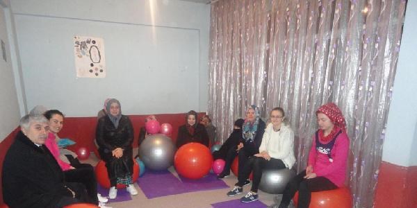 Köyde pilates kursu