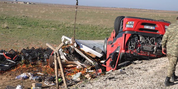 TIR mayınlı alana devrildi: 3 ölü!