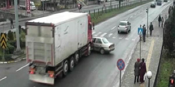 Ordu'da kazalar Mobese'de