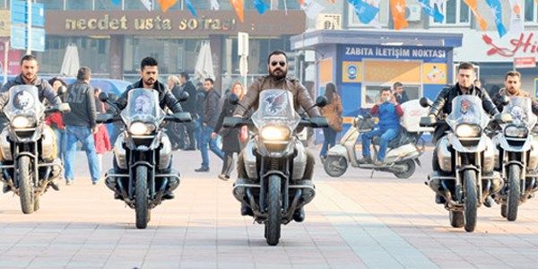 Motosiklet çetesi değil polis ekibi