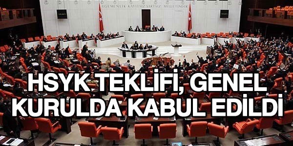 HSYK teklifi TBMM'de kabul edildi