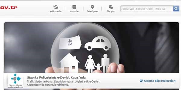 Sağlık ve hayat sigortaları da e-Devlet'de