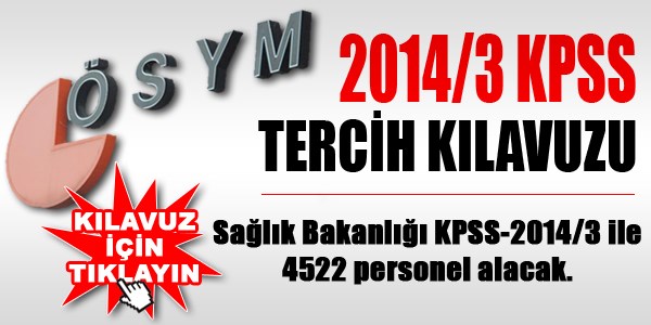 2014/3-KPSS tercih klavuzu yaymland