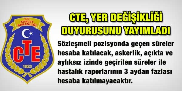 CTE personel atama planlaması