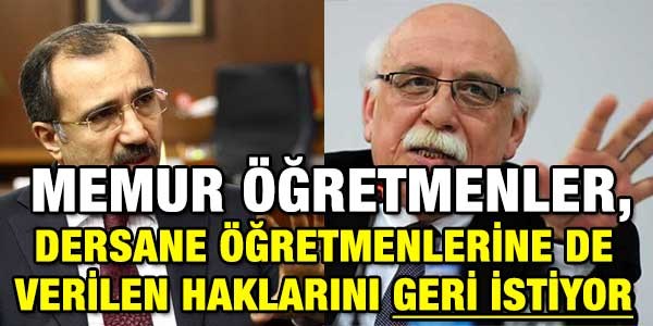 Memur öğretmenler haklarını geri istiyor