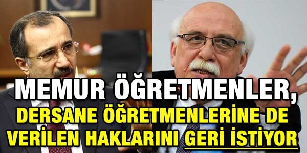 Memur retmenler haklarn geri istiyor