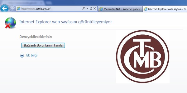 Merkez Bankası'nın internet sitesi çöktü