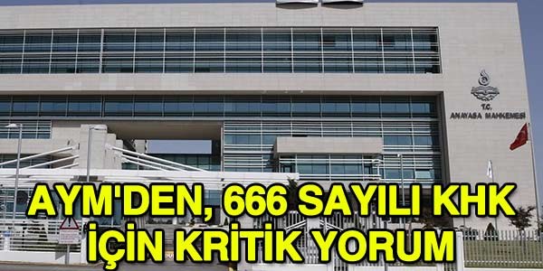 AYM: 666 ile dorudan mali hak belirlenemez