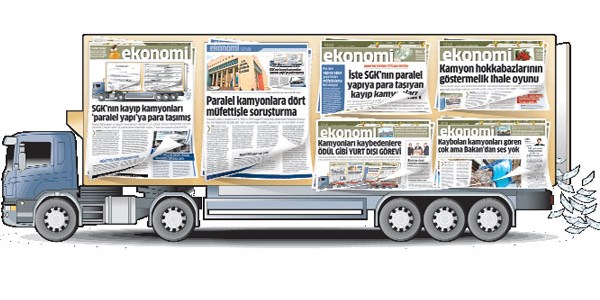 Kayıp kamyonlar için memura 40 lira ceza