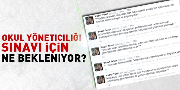 Okul yöneticiliğine sınav için ne bekleniyor?
