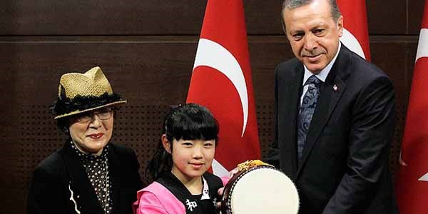 Erdoğan dünya çocuklarını kabul etti