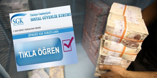 3 milyon kiinin SGK'ya 4 milyar lira borcu var