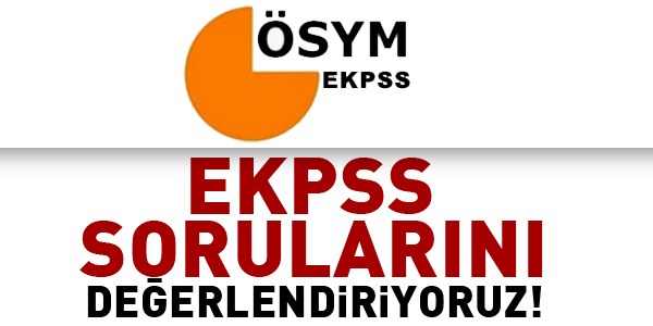 EKPSS sorularn deerlendiriyoruz