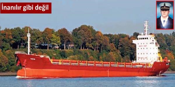 Boğaz'dan geçerken kaptan kayboldu