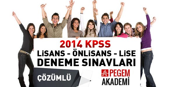 KPSS lisans, nlisans, lise deneme snavnn zmleri