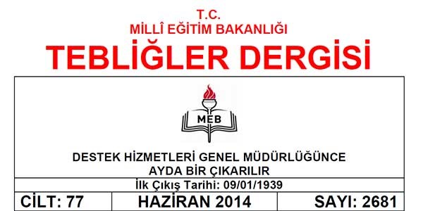 Haziran ayı Tebliğler Dergisi