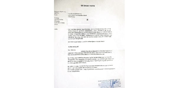 Soma'da işçiye işbaşı tebligatı