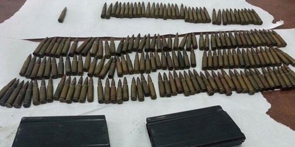 Şüpheli araçtan mühimmat çıktı