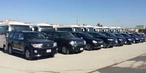 Rehineleri tahliye edecek araçlar hazır