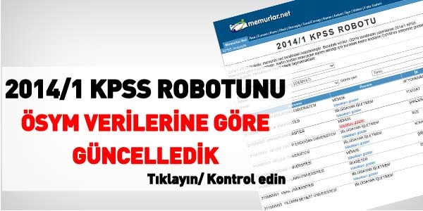 2014/1 KPSS Robotu