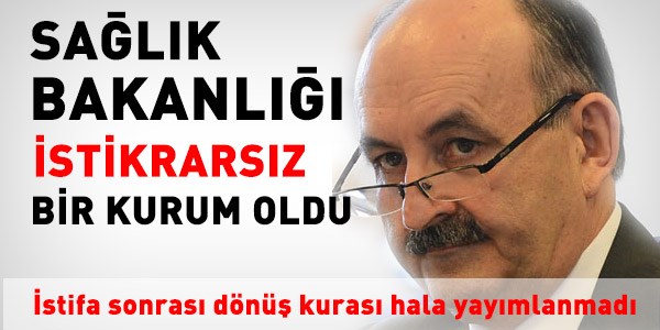 Sağlık Bakanlığı istifa sonrası kurasını açmadı