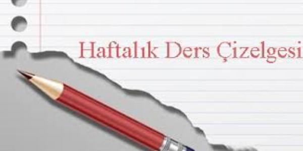 Haftalk ders izelgesinde rnek uygulama