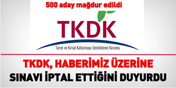 TKDK, sınavı iptal ettiğini duyurdu