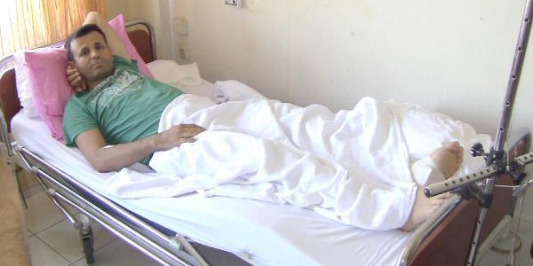 Ayağı kırılan öğretmen 15 saatte kurtarıldı