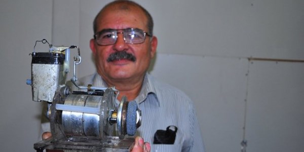 Havayla çalışan motor yaptı