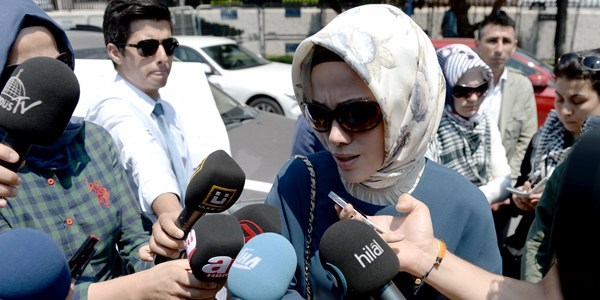 Başbakan Erdoğan'ın kızı Gazze eyleminde