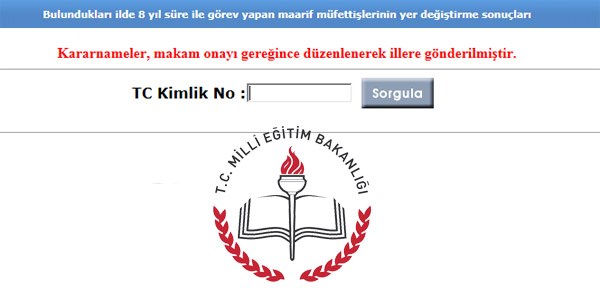 MEB maarif müfettişlerinin yer değiştirme sonuçları