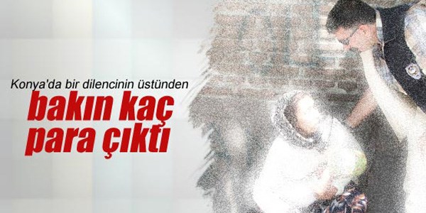 Dilencinin üstünden bin 514 lira çıktı