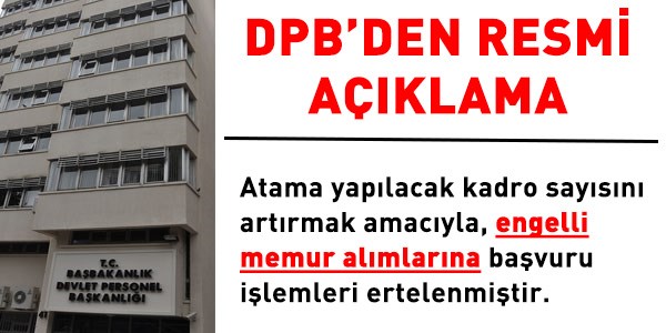 EKPSS tercihleri ertelendi