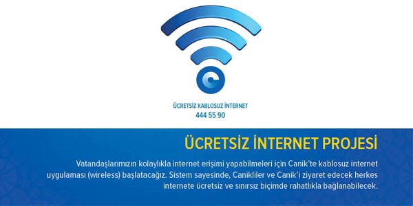 Bu ilçede internet artık bedava