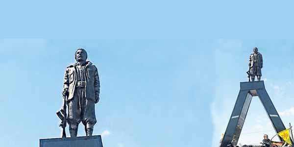 PKK'lı heykeli için yıkım kararı