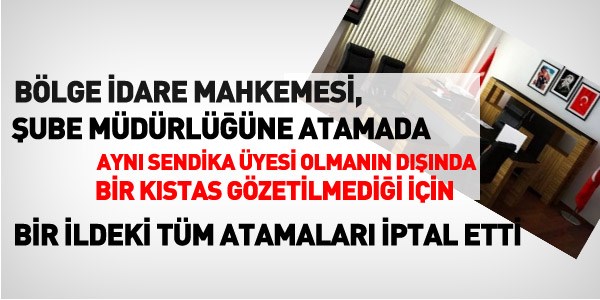 Bursa'daki tm atamalara sendika iptali
