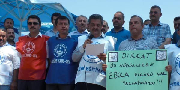 Müdür görevlendirmeleri protesto edildi
