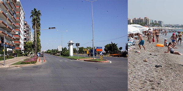 Antalya, hayalet kent görüntüsüne büründü