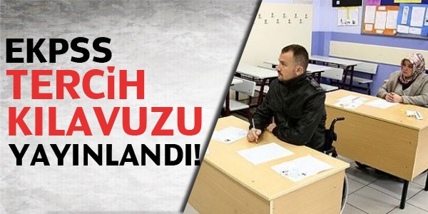 EKPSS tercih klavuzu yaymland